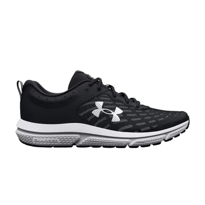 Under Armour Charged Assert 10 4E Wide 'Black White'