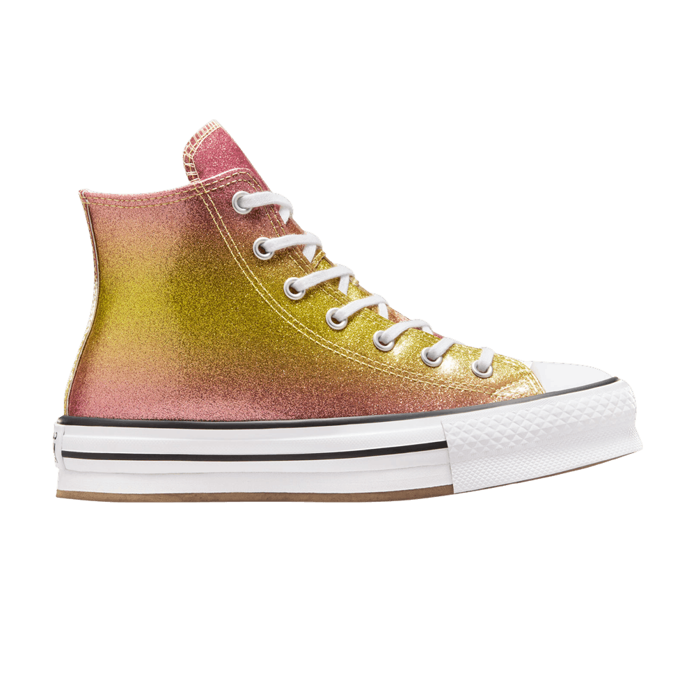Кроссовки Converse Chuck Taylor All Star EVA Lift Platform High GS 'Citrus Glitz'