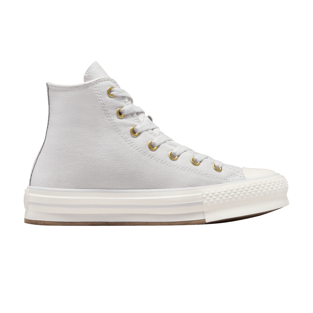 Кроссовки Converse Chuck Taylor All Star EVA Lift Platform High GS 'Tonal Canvas - Barely Grey'