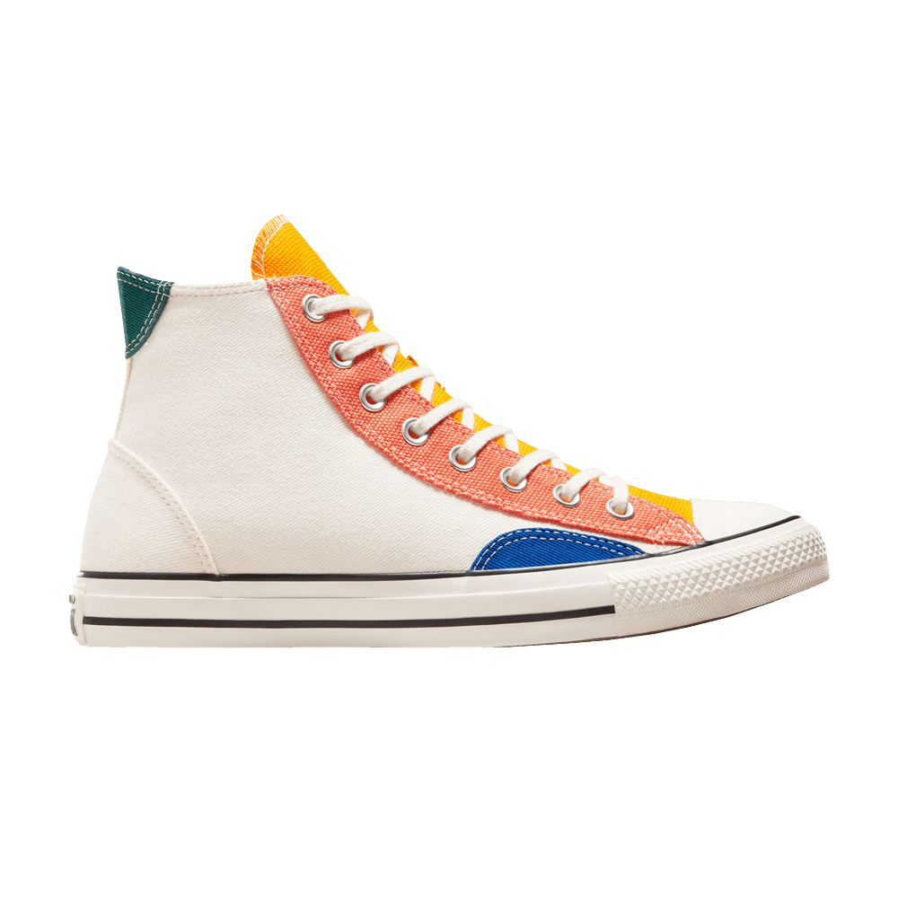 Кроссовки Converse Chuck Taylor All Star High 'Patchwork - Egret Yellow Blue'