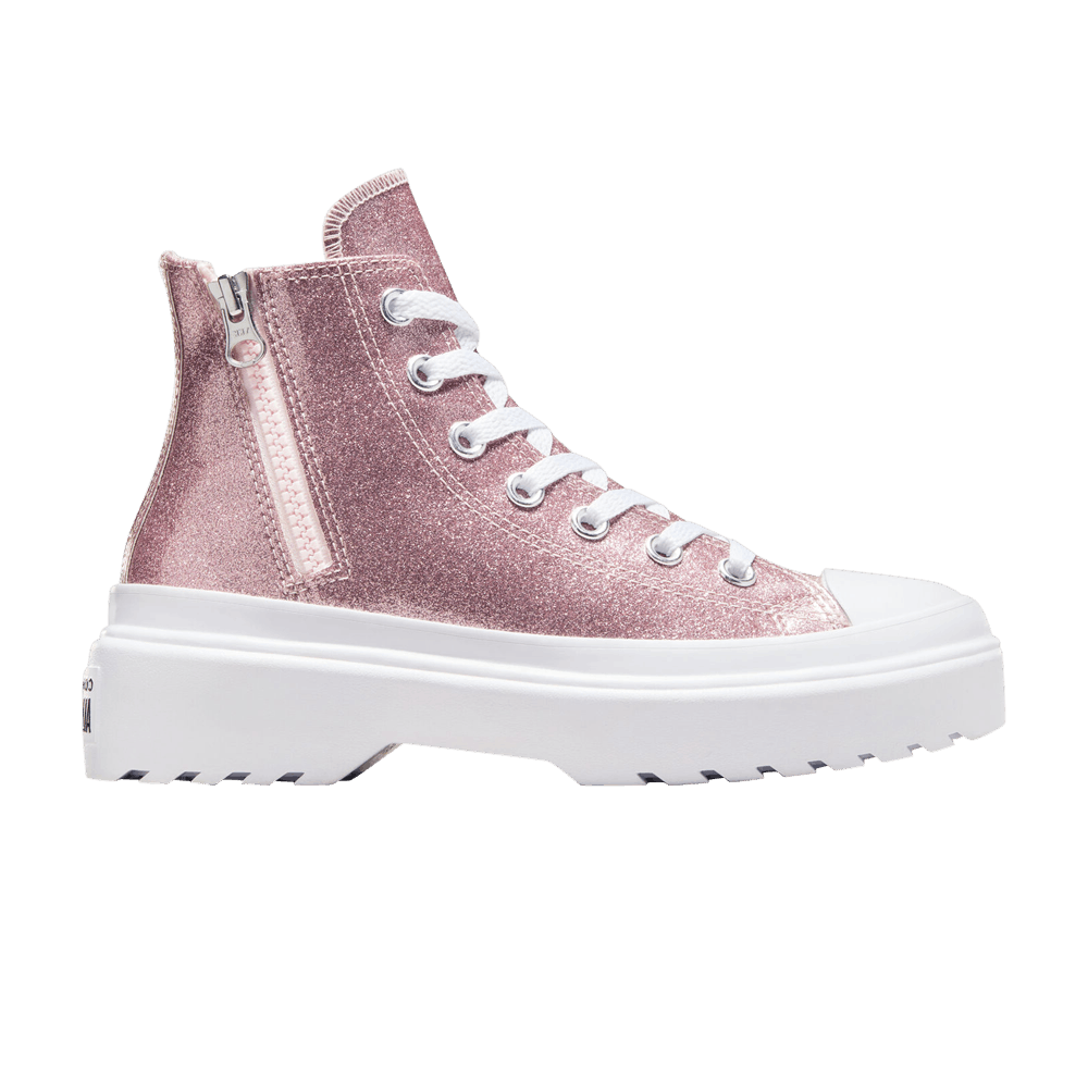 Кроссовки Converse Chuck Taylor All Star Lugged Lift Platform High GS 'Glitter - Blush Hush'