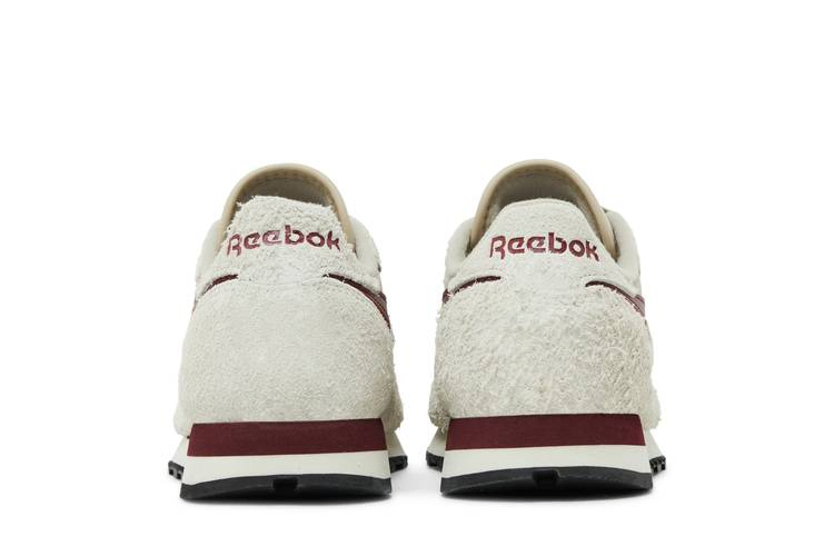Кроссовки Reebok Classic Leather 'Beige Classic Burgundy'