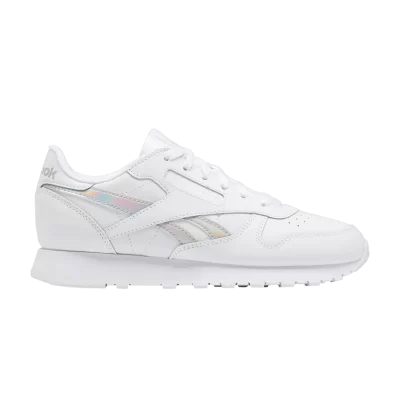 Reebok Classic Leather Big Kid 'White Iridescent'