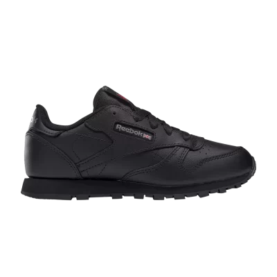 Reebok Classic Leather Little Kid 'Triple Black'