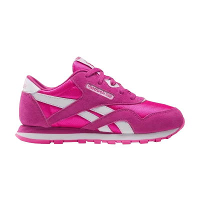 Reebok Classic Nylon Little Kid 'Laser Pink White'