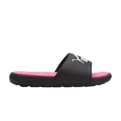 Puma Cool Cat 2.0 Slides Little Kid 'Black Knockout Pink'