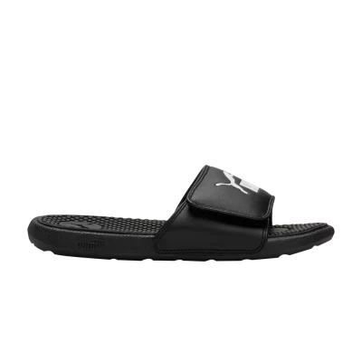 Puma Cool Cat 5 Slide Big Kid 'Black White'