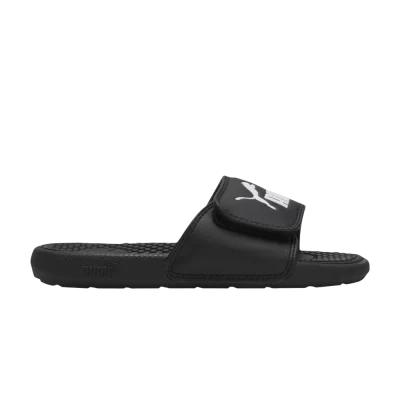 Puma Cool Cat 5 Slide Little Kid 'Black White'