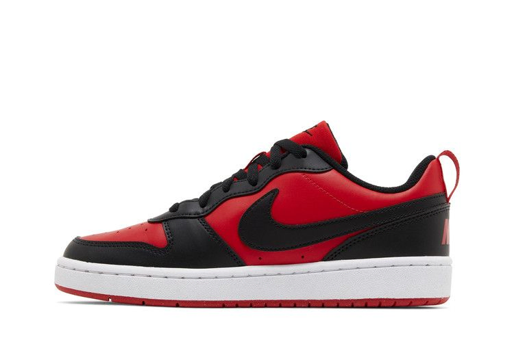 Кроссовки Nike Court Borough Low Recraft GS 'Black University Red'