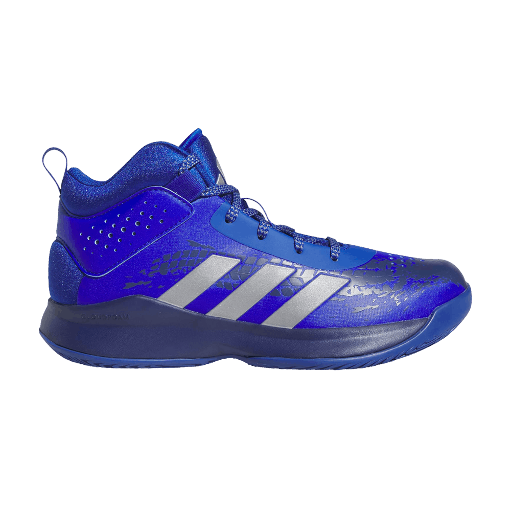 Кроссовки Adidas Cross 'Em Up 5 Wide J 'Royal Blue Silver Metallic'