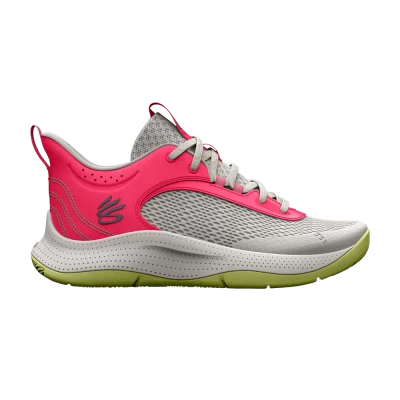 Under Armour Curry 3Z6 GS 'Grey Mist Pink Shock'