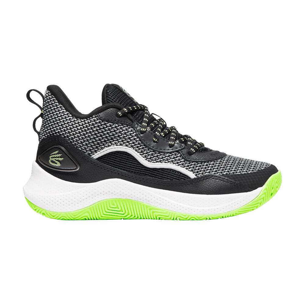 Under Armour Curry 3Zer0 24 GS Black White Lime 3027627 001