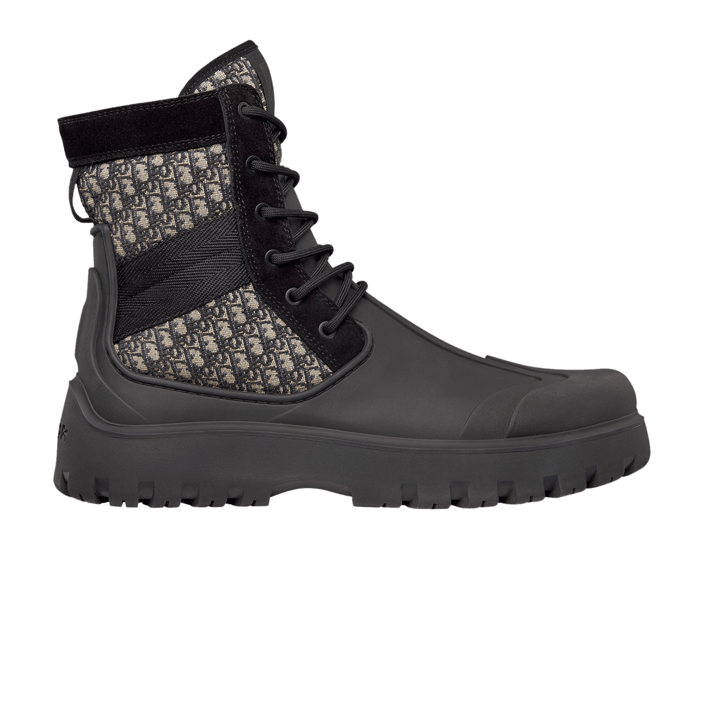Кроссовки Dior Garden Lace Up Boot 'Dior Oblique - Black'