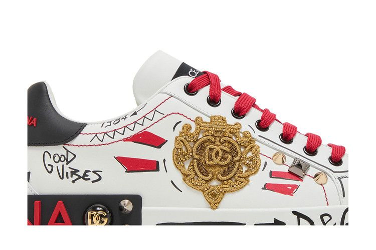 Кроссовки Dolce & Gabbana Portofino 'Embroidery and Studs'