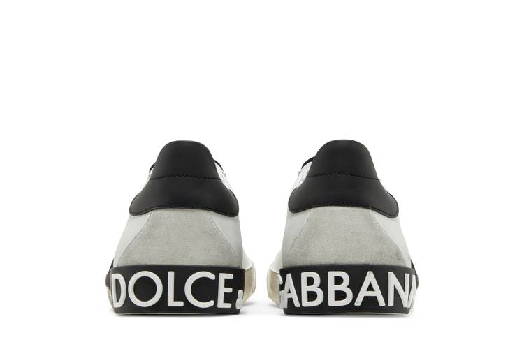 Кроссовки Dolce & Gabbana Portofino Vintage 'DG Logo Print - White Black'