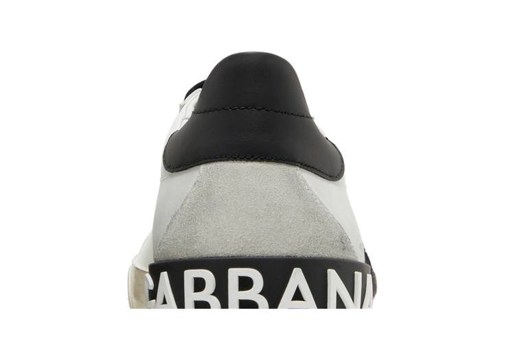 Кроссовки Dolce & Gabbana Portofino Vintage 'DG Logo Print - White Black'