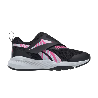 Reebok Equal Fit Little Kid 'Black Atomic Pink Zebra'