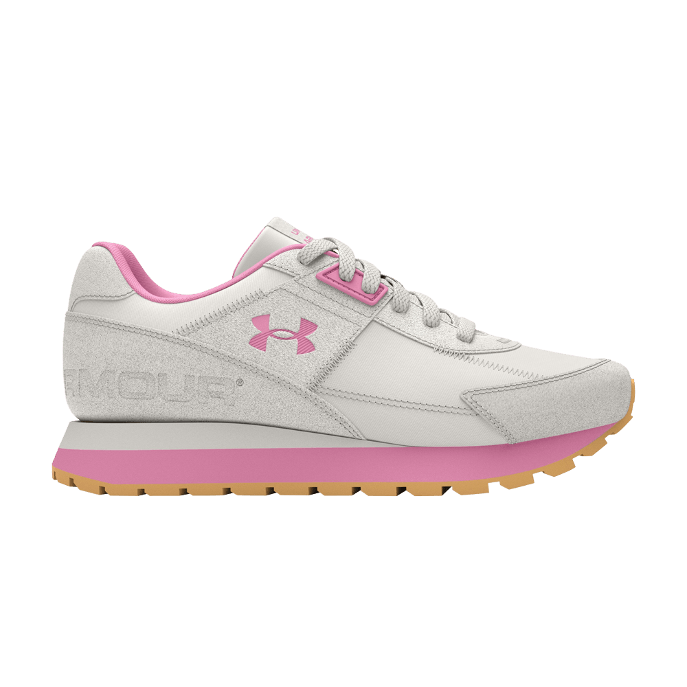 Кроссовки Under Armour Essential Runner GS 'White Clay Meta Pink'