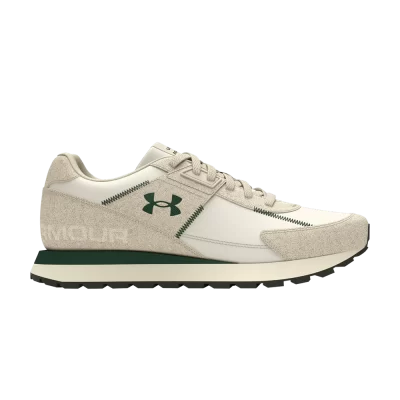 Under Armour Essential Runner 'White Quartz Forest Green'