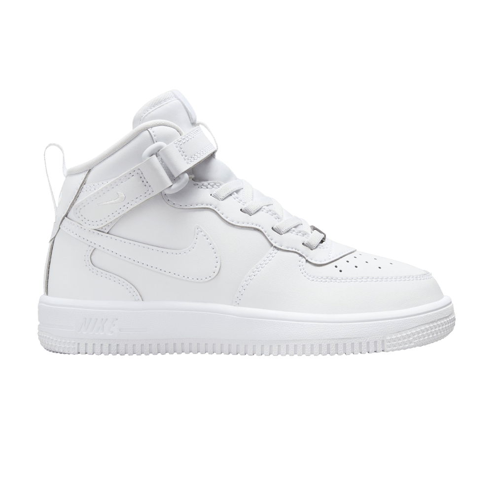 Кроссовки Nike Force 1 Mid EasyOn PS 'Triple White'