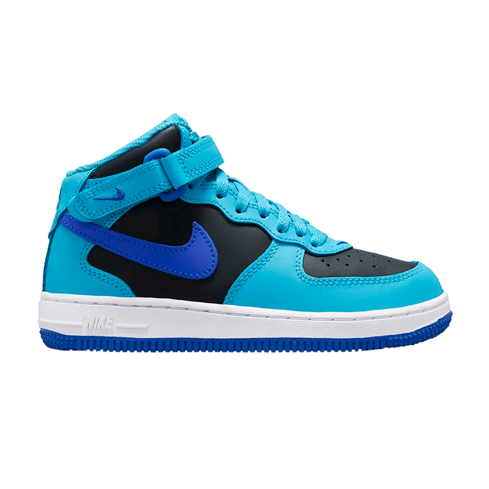 Кроссовки Nike Force 1 Mid LE PS 'Blue Lightning Black'
