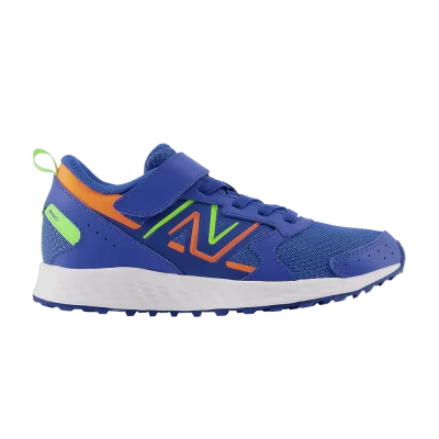 New Balance Fresh Foam 650 Bungee Lace Top Strap Big Kid 'Cobalt Pixel Green'