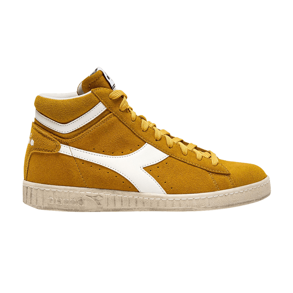 Кроссовки Diadora Game L High Suede Waxed 'Yellow Ochre'