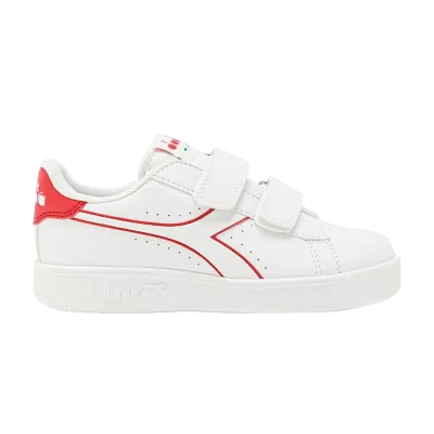 Diadora Game P Little Kid 'White Bittersweet Red'