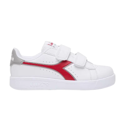 Diadora Game P Little Kid 'White Tango Red'