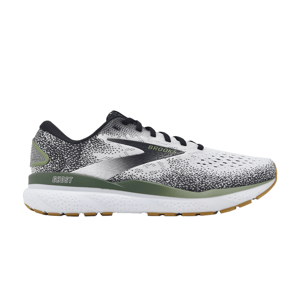 Кроссовки Brooks Ghost 16 'White Black Green'