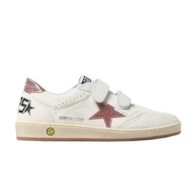 Golden Goose Ball Star Strap Kids 'White Peach'