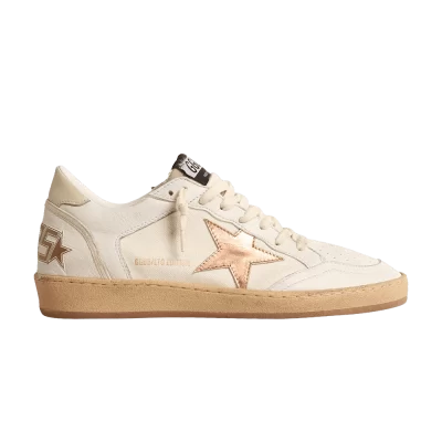 Golden Goose Wmns Ball Star LTD 'Milk White Bronze Metallic'