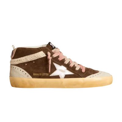 Golden Goose Wmns Mid Star LTD 'Brown Metallic Silver'