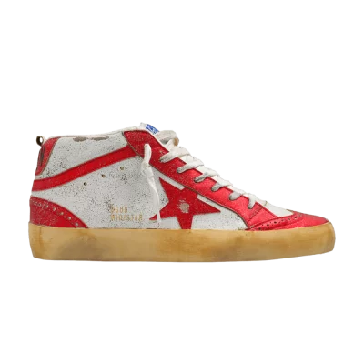 Golden Goose Wmns Mid Star 'Wave Sparkle - Red'