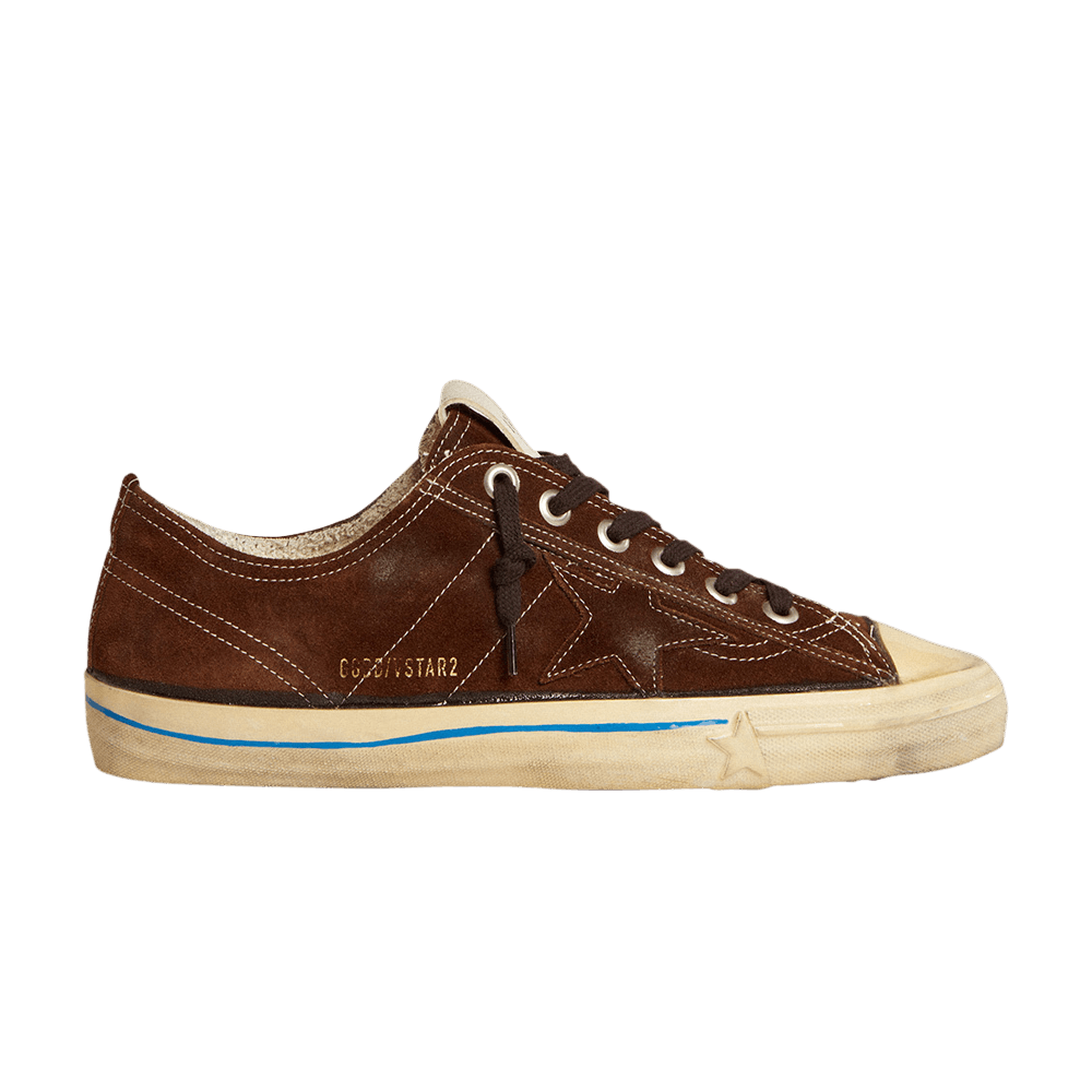 Кроссовки Golden Goose Wmns V-Star LTD 'Dark Brown White Stitching'