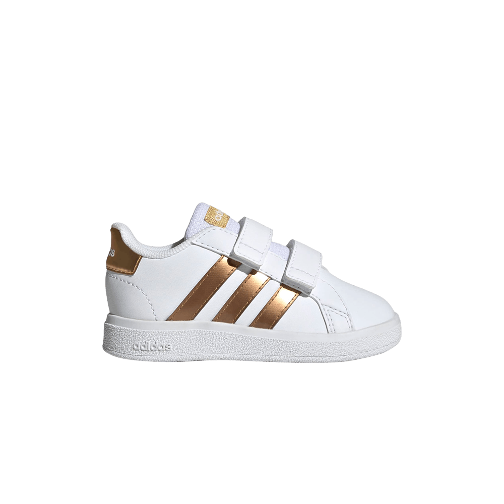 Кроссовки Adidas Grand Court I 'White Matte Gold'