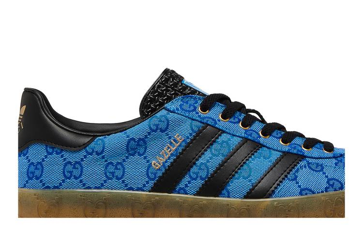 Кроссовки adidas Gucci x Gazelle 'Blue GG Monogram'