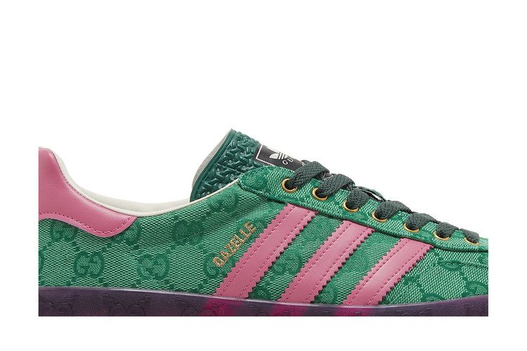 Кроссовки adidas Gucci x Wmns Gazelle 'Green GG Monogram'