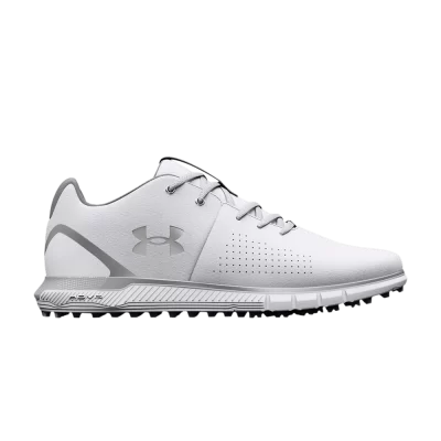 Under Armour HOVR Fade 2 Spikeless Golf 2E Wide 'White Metallic Silver'