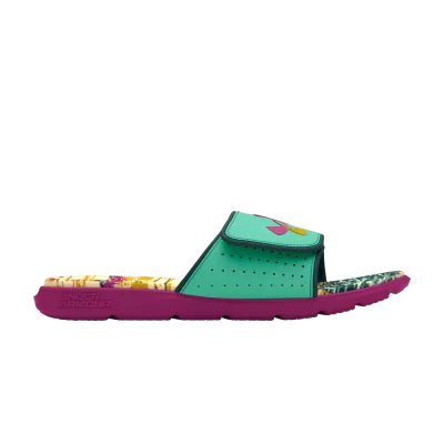 Under Armour Ignite Pro Graphic Footbed Slide 'Comet Green Magenta Pop'