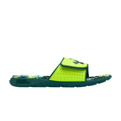 Under Armour Ignite Pro Graphic Footbed Slide 'Hydro Teal Tie-Dye'