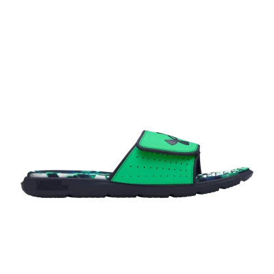 Under Armour Ignite Pro Graphic Footbed Slide 'Midnight Navy Tie-Dye'