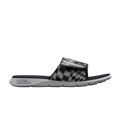 Under Armour Ignite Pro Graphic Strap Slide 'Black White'