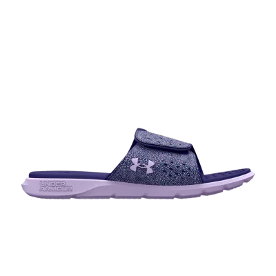 Under Armour Ignite Pro Graphic Strap Slide GS 'Nebula Purple Dot Print'