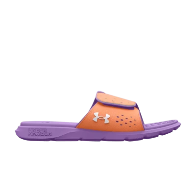 Under Armour Ignite Pro Slide GS 'Orange Tropic Digi Purple'