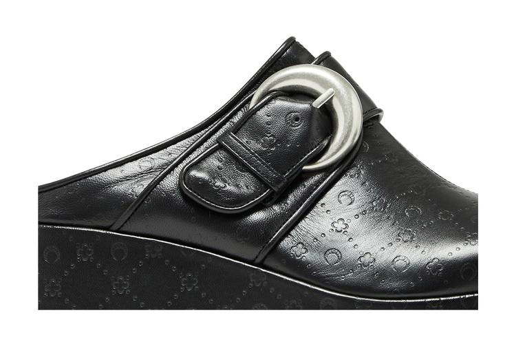 Сабо Marine Serre Wmns Moonogram Leather Clogs 'Black Embossed'