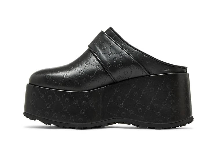 Сабо Marine Serre Wmns Moonogram Leather Clogs 'Black Embossed'