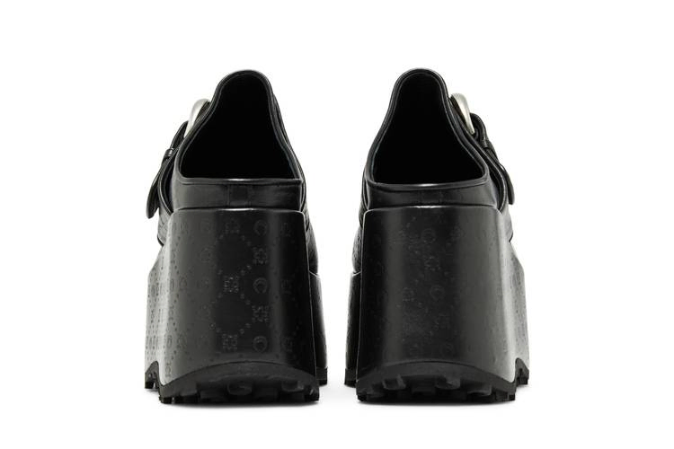 Сабо Marine Serre Wmns Moonogram Leather Clogs 'Black Embossed'