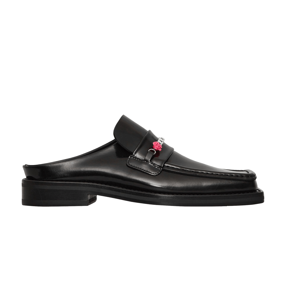 Martine Rose Beaded Square Toe Mule 'Black'