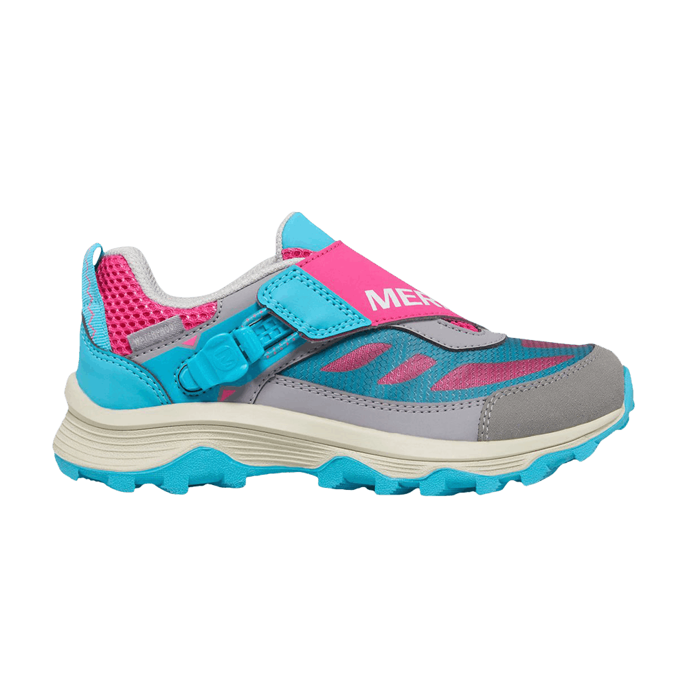 Кроссовки Merrell Moab Speed Low ZipTrek Big Kid 'Grey Turquoise Berry'